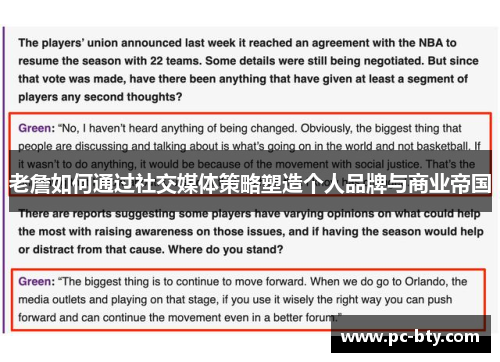 老詹如何通过社交媒体策略塑造个人品牌与商业帝国