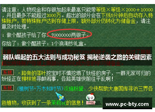 弱队崛起的五大法则与成功秘笈 揭秘逆袭之路的关键因素