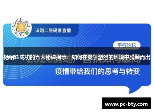 杨绍辉成功的五大秘诀揭示：如何在竞争激烈的环境中脱颖而出