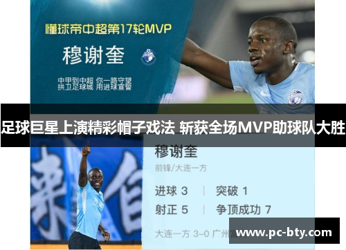 足球巨星上演精彩帽子戏法 斩获全场MVP助球队大胜 足球巨星上演精彩帽子戏法 斩获全场MVP助球队大胜
